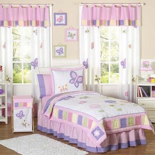 Sweet Jojo Designs Pink and Lavender Butterfly Youth Bedding 