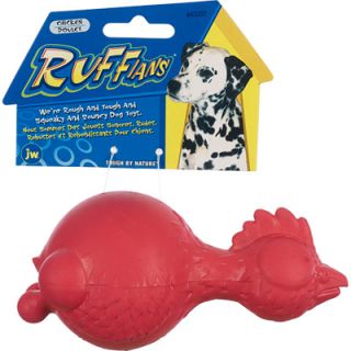 Tough By Nature Ruffians Medium Chicken Natural Rubber Dog Toy