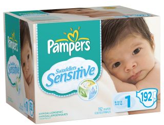 Pampers Swaddlers Sensitive Diapers XL Case   