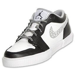 Air Jordan Retro V.1 Kids Casual Shoes  FinishLine  White/Black 