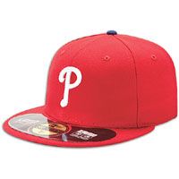 New Era 59FIFTY MLB Authentic Cap   Mens   Phillies   Red / White