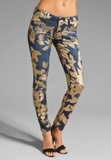 SIWY JEANS Hannah Skinny in Gold Leaves  