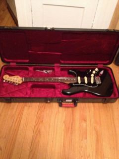 Customized fender strat with Dimarzio pickups and new TSA flight case 