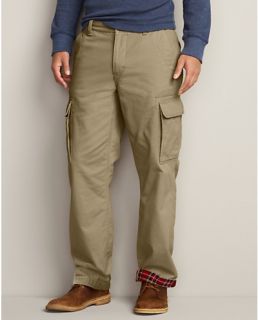 Relaxed Fit Flannel Lined Cargo Pants  Eddie Bauer