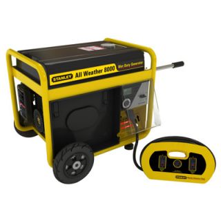 STANLEY All Weather Commercial Duty Generator with 8,000 Running Watts 