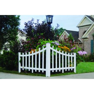 Barrette Outdoor Living Corner Accent Fence, 2 Pk   White (73004124 