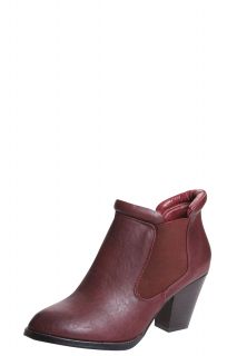  Sale  Footwear  Luella Red Leather Look Ankle Boot
