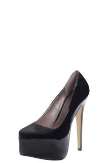  Footwear  High Heels  Ariella Black Patent Super High 