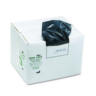 Earthsense Recycled 1.8mil Can Liners, 45 Gallon Capacity, 100 per 