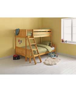 Pine Triple Bunk Bed Frame with Charley Mattress. from Homebase.co.uk 