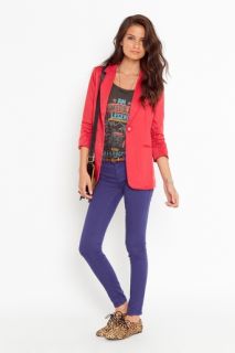 Spray On Skinny Jeans   Purple in Clothes at Nasty Gal 