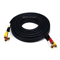 Product Image for 12ft Triple RCA Stereo Video Dubbing Composite Cable 