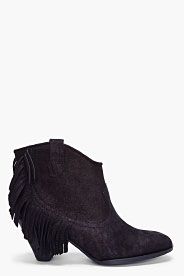 Marc By Marc Jacobs Black Suede Wedge Sneakers for women  