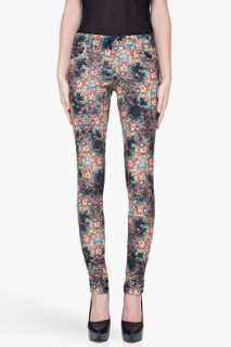 Alice + Olivia Skinny Multicolor Floral Jeans for women  