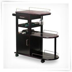 Wood Top  Microwave Carts  