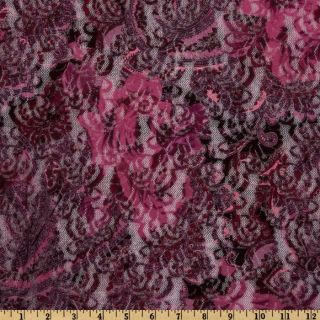 Lace Paisley Purple/Pink   Discount Designer Fabric   Fabric