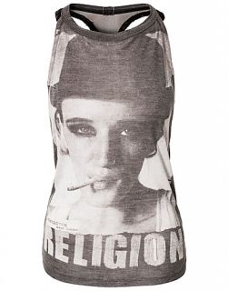 Strange Fascination Backless Tee   Religion   Hvid   Toppe   Tøj 