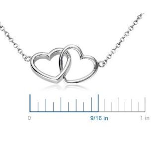 Everlasting Hearts Necklace in Sterling Silver  Blue Nile