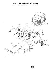 Model # 919162121 Craftsman Air compressor   Compressor pump diagram 