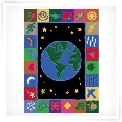 World and Map Rugs  Daycare Rugs  