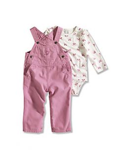 Carhartt® Infant Girls Washed Canvas Bib Overall Set   103784799 