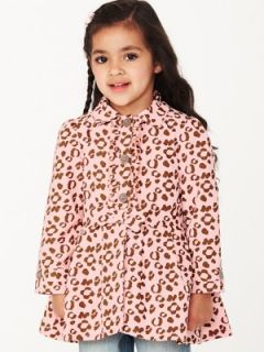 Ladybird Frilled Girls Mac  Littlewoods