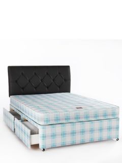 Airsprung Refresh Panel Quilt Divan Bed   Medium Firm Littlewoods