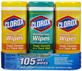 Clorox Disinfecting Wipes Value Pack, Fresh/Lemon, 35 ct, 3pk