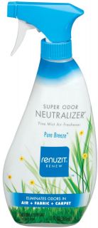 Renuzit Super Odor Neutralizer Air Freshener Spray, Pure Breeze 13 oz