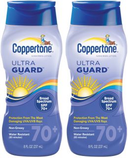 Coppertone ultraGUARD Lotion SPF 70+ Sunscreen 8 oz   