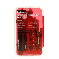 Halfords Puncture Repair Kit & Tools Cat code 677047 0