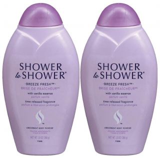 Shower To Shower Absorbent Body Powder, Breeze Fresh 13 oz