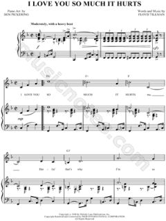 Ray Price   I Love You So Much It Hurts Sheet Music    