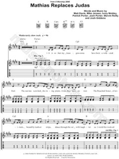 Image of Showbread   Mathias Replaces Judas Guitar Tab    