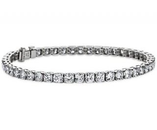 Cushion Diamond Tennis Bracelet in Platinum (9.50 ct. tw.)  Blue Nile