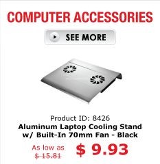 COMPUTER ACCESSORIES PID 8426 Aluminum Laptop Cooling Stand 