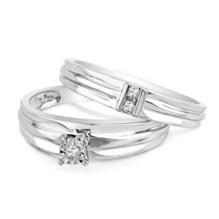 10 CT. T.W. Diamond Bridal Set in 10K White Gold   View All Rings 