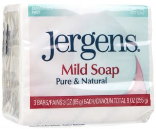Jergens Naturally Enriched Face Cleansing Soap Bar   