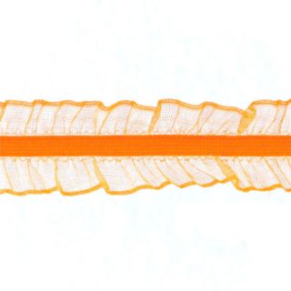 Riley Blake 1 Elastic Lace Trim Orange   Discount Designer Fabric 