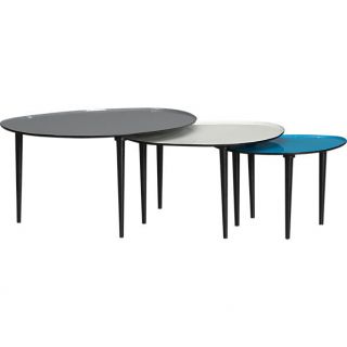 lucent nesting tables set of 3 in accent tables  CB2