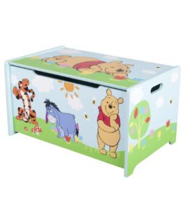 Disney Winnie The Pooh Wooden Toy Box   toy boxes & storage 