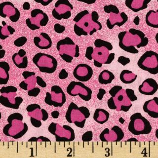 Animal Prints Leopard Pink/Black   Discount Designer Fabric   Fabric 