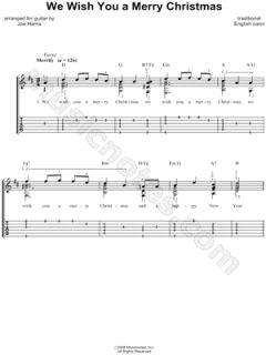 Traditional   We Wish You a Merry Christmas Guitar Tab    