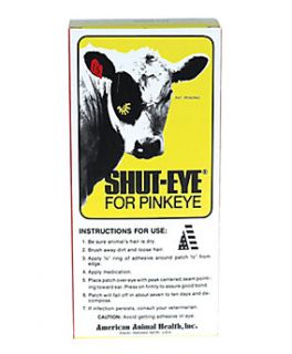 Shuteye Patch (Cow), 10 Pack, Durvet, Eye Dressing   2209171  Tractor 