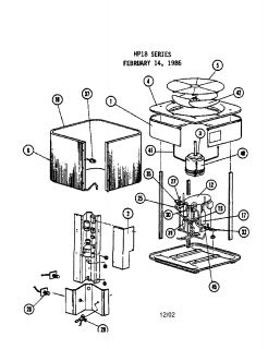 Model # HP18 28 11 Lennox Condensing unit   Control panel (27 parts)