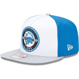 Mens New Era Detroit Lions Retro Circle 9FIFTY® A Frame Snapback Hat 