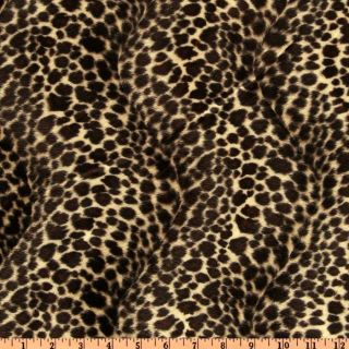 Wavy Soft Fur Cheetah Black/Tan   Discount Designer Fabric   Fabric 