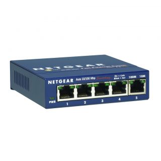 Netgear 5 Port 10/100 Network Switch  Hubs / Switches  Maplin 