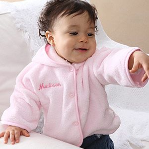 Pampered Embroidered Baby Jacket  Pink   On Sale Today