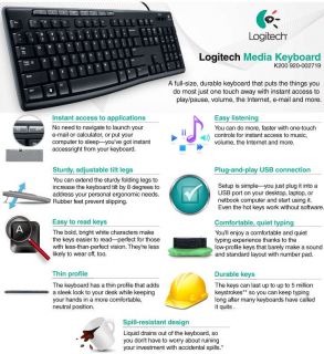 Buy the Logitech K200 920 002719 Media Keyboard .ca